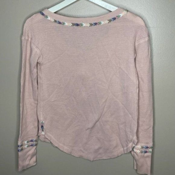 We the Free Pink Waffle‎ Knit Top - Picture 3 of 3
